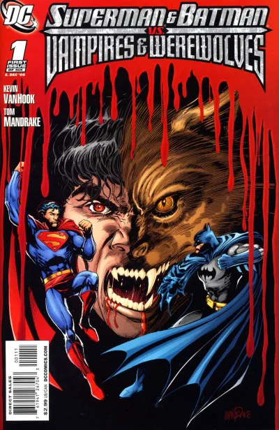 Cover of Superman and Batman vs. Vampires and Werewolves