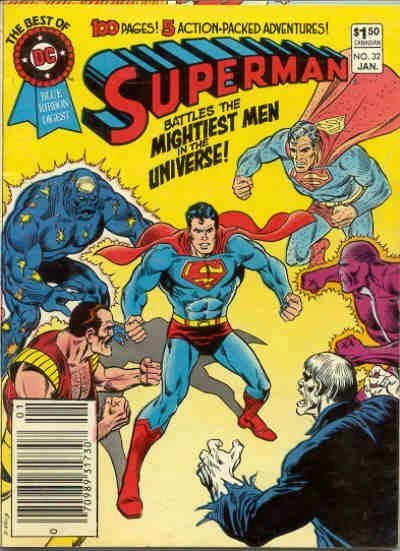 Cover of Superman Battles the Mightiest Men in the Universe!