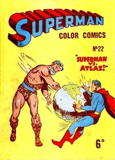 Cover of Superman vs Atlas!