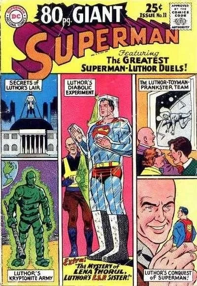 Cover of Superman featuring the Greatest Superman-Luthor Duels