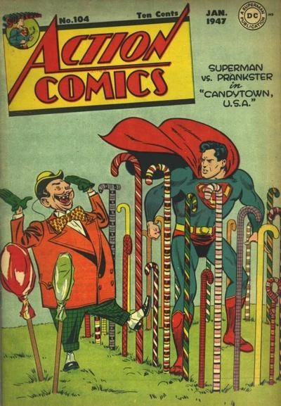 Cover of Superman Vs. Prankster in Candytown U.S.A.