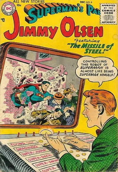 Cover of Jimmy Olsen, Cub Inventor / The Million Dollar Question! / The Missile of Steel