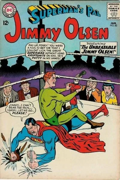 Cover of Jimmy Olsen's Magic Gloves! / The Wedding of Magi and Sandra! / The Unbeatable Jimmy Olsen