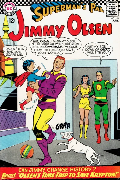 Cover of Olsen's Time-Trip to Save Krypton!