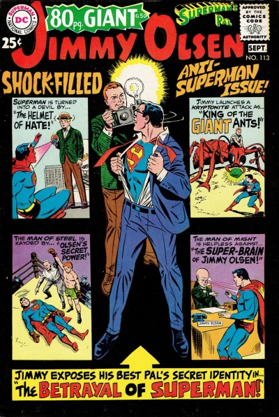 Cover of Shock-Filled Anti-Superman Issue!