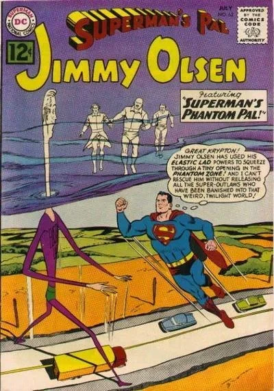 Cover of Superman's Phantom Pal! / Jimmy's Duel with Goliath! / Jimmy's Robot Slave!