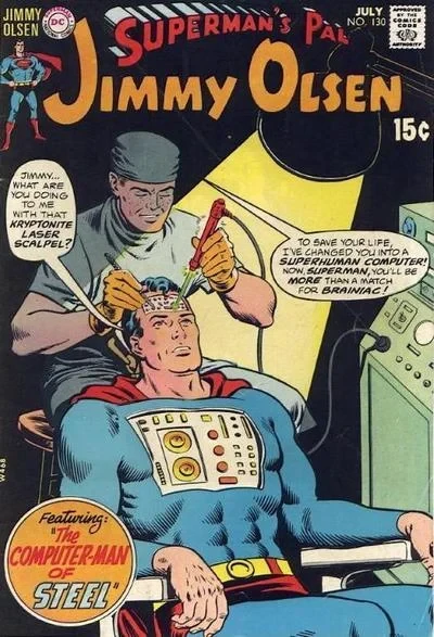 Cover of The Computer-Man of Steel! ; Olsen, the Teen Wonder!