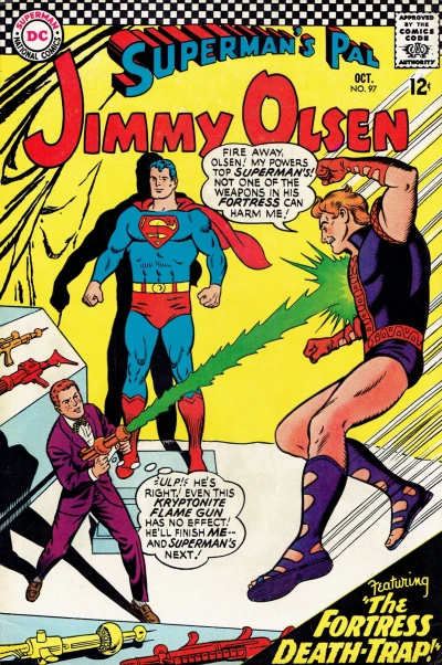 Cover of The Fortress Death-Trap! / His Highness, Prince Jimmy Olsen!