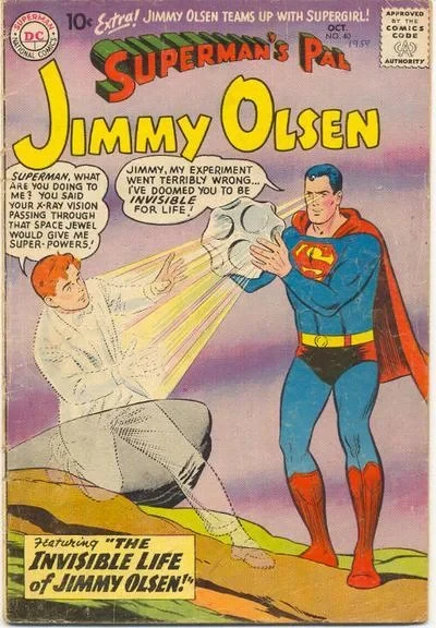 Cover of The Invisible Life of Jimmy Olsen!