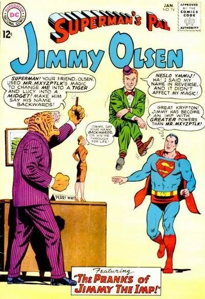 Cover of The Pranks of Jimmy the Imp! / Jimmy Olsen and the Forty Thieves! / Jimmy Olsen's Secret Love!