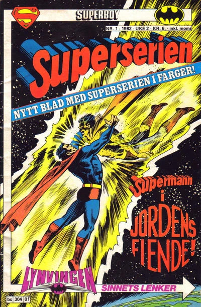Cover of Supermann i Jordens Fiende!