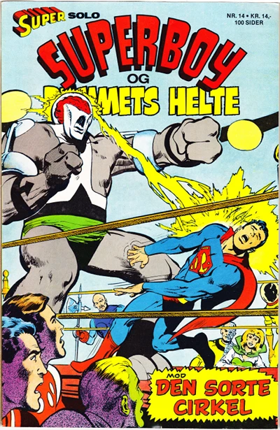 Cover of Superboy og Rummets Helte mod Den Sorte Cirkel