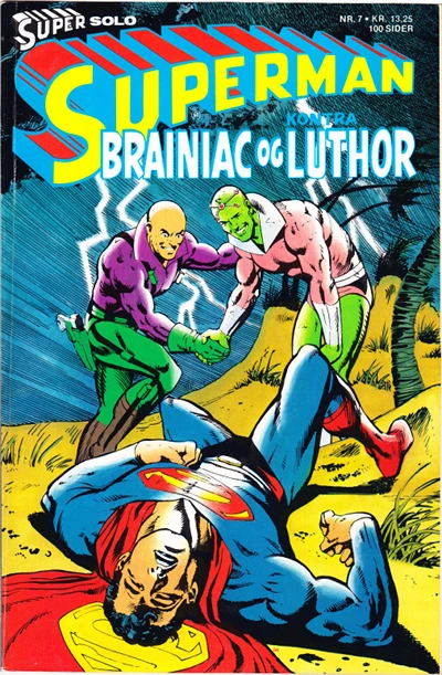Cover of Superman kontra Brainiac og Luthor