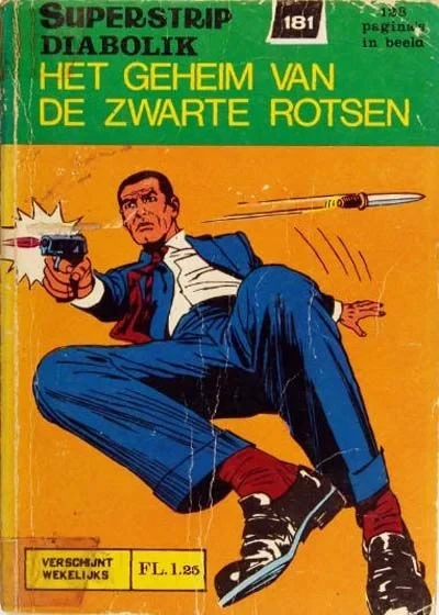 Cover of Diabolik: Het Geheim van de Zwarte Rotsen