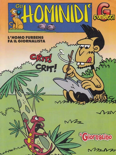Cover of G Fumetti - Gli Hominidi L' Homo furbens fa il giornalista