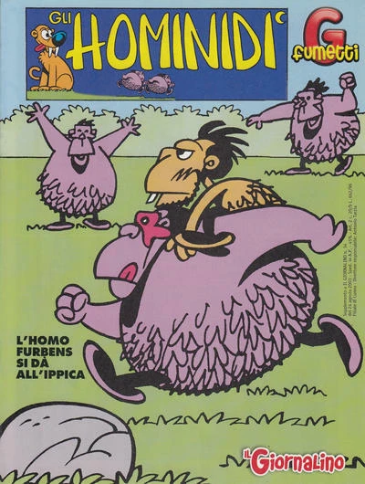 Cover of G Fumetti - Gli Hominidi L' Homo furbens si da all'ippica