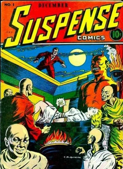 Cover of Suspense Comics