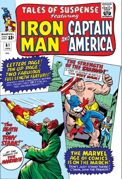 Cover of The Death of Tony Stark!; The Strength of the Sumo!