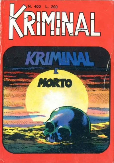 Cover of Kriminal è morto