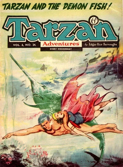 Cover of Tarzan and the Demon Fish!