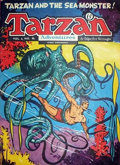 Cover of Tarzan and the Sea Monster
