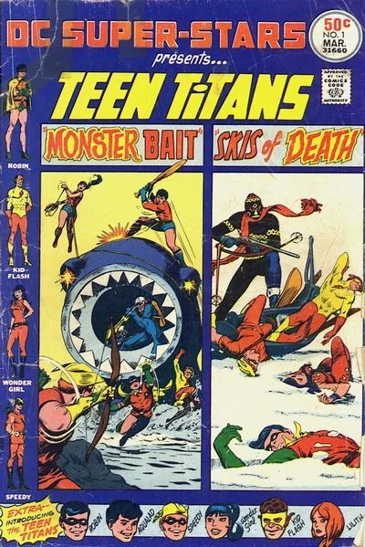 Cover of Teen Titans: Monster Bait;  Skis of Death