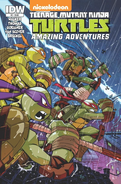 Cover of Zodiac Part 2; Zine-age Mutant Ninja Turtles