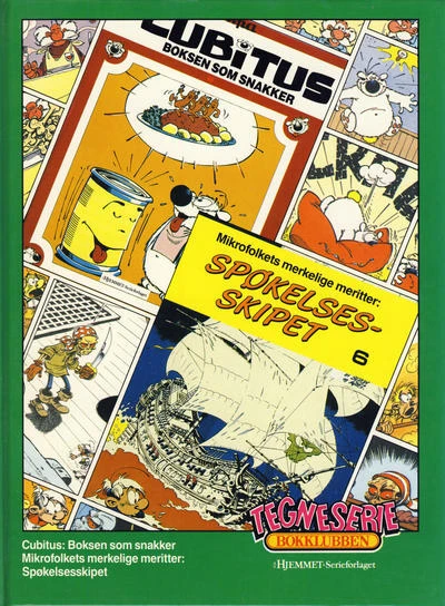 Cover of Cubitus: Boksen som snakker; Mikrofolkets merkelige meritter: Spøkelsesskipet