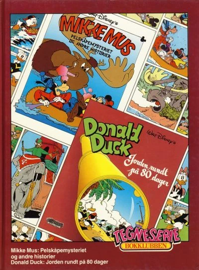 Cover of Mikke Mus: Pelskåpemysteriet og andre historier; Donald Duck: Jorden rundt på 80 dager