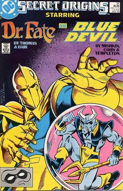 Cover of The All-True, Previously Recorded, Publicly Known, Heretofore Fully Revealed Secret Origin Of The Blue Devil; The Secret Origin Of Dr. Fate