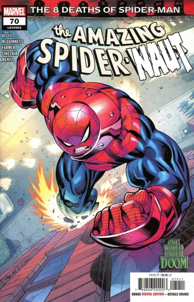 Cover of The 8 Deaths of Spider-Man Part 10: Nothing Can Stop the Spider-Naut; Cash Grab