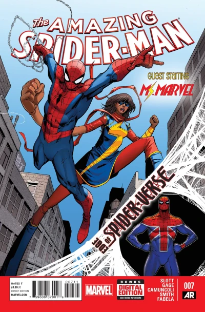 Cover of Ms. Marvel Team-Up; Edge of Spider-Verse: Web of Fear
