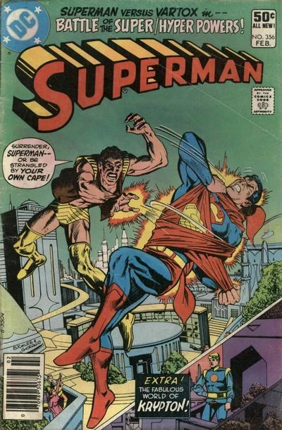 Cover of Battle of the Super-Hyper Powers!; The Exile from Krypton!