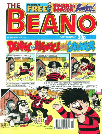 Cover of Roger the Dodger's 40th birthday