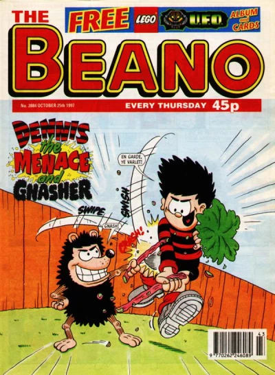 Cover of The Beano, October 25th 1997