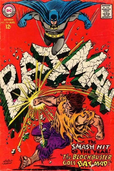 Cover of The Blockbuster Goes Bat-Mad