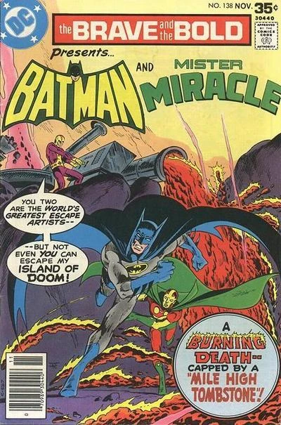 Cover of Batman and Mister Miracle: "Mile High Tombstone!"
