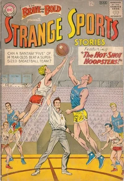 Cover of Strange Sports Stories: "The Hot-Shot Hoopsters"