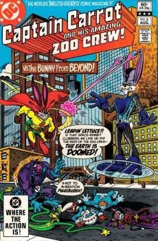 Cover of The Bunny from Beyond!; Captain Carrot Faces The Tunneling Terror, Digger O'Doom!