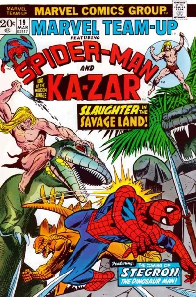 Cover of The Coming of... Stegron the Dinosaur Man!
