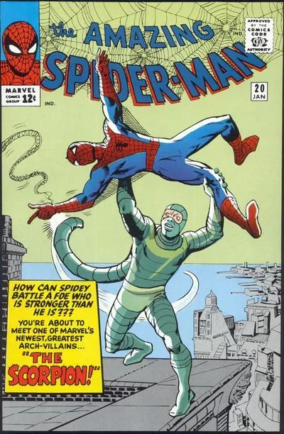 Cover of The Coming of the Scorpion! (or "Spidey Battles Scorpey!")