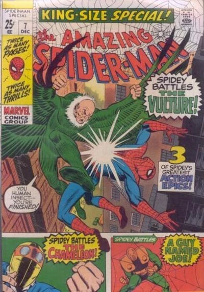 Cover of Spider-Man vs The Chameleon; Duel to the Death with the Vulture!; Just A Guy Named Joe!