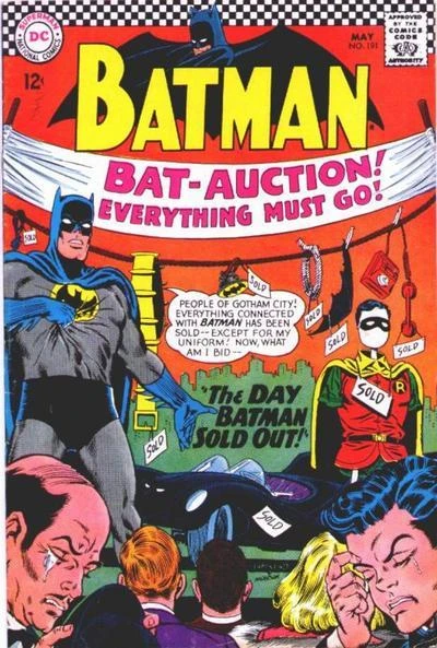 Cover of The Day Batman Sold Out