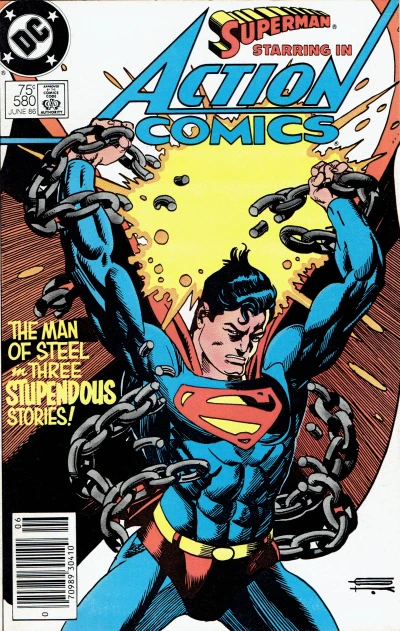 Cover of The Day Superman Couldn't Save!; The Most Dangerous Toy on Earth!; The Mystery of the Missing Moon!