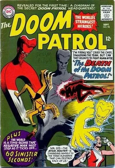 Cover of The Death of the Doom Patrol!; 60 Sinister Seconds