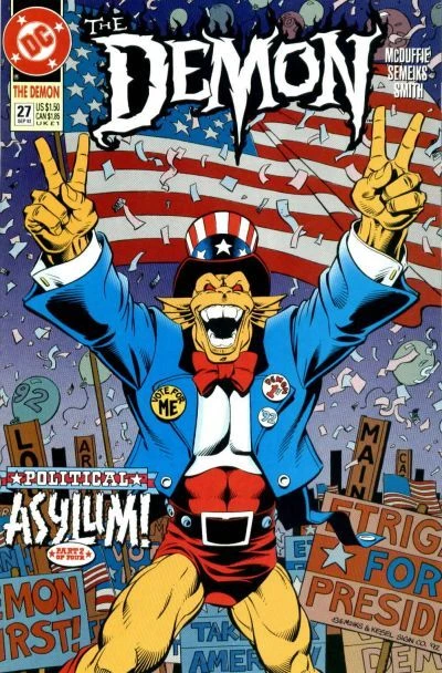 Cover of Political Asylum!, Part 2: "Etrigan, He's Our Man, If He Can't Do It, No One Can!"