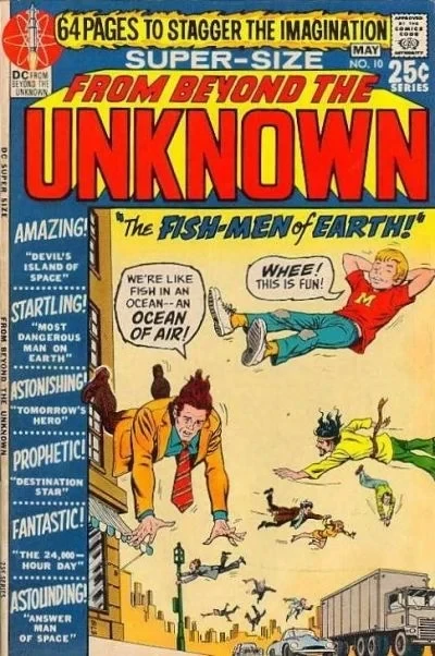 Cover of The Fish-Men of Earth; Devil's Island of Space; Most Dangerous Man on Earth; Tomorrow's Hero; Destination Star; Answer Man of Space