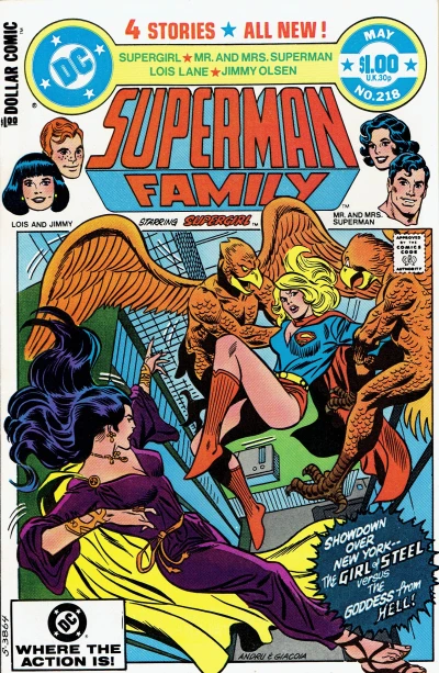 Cover of The Goddess from Hell! / The Ones that Almost got Away! / Strangers in the Snow! / Kryptonite-Mare!