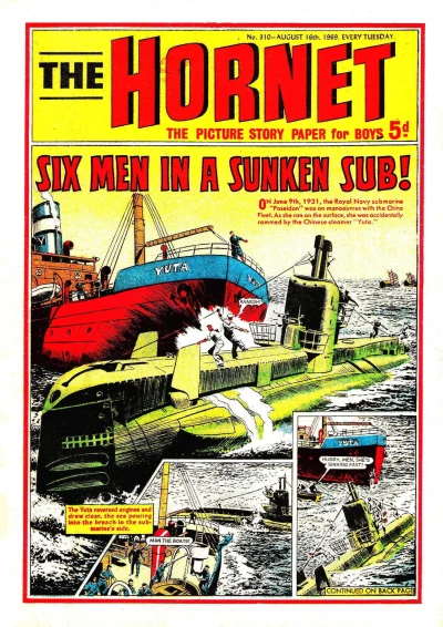 Cover of Six Men in a Sunken Sub!