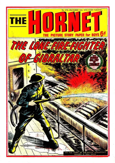 Cover of The Lone Fire-Fighter of Gibraltar